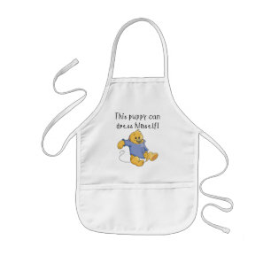 Puppy Dress Up Tshirts and Gifts Kids Apron
