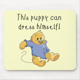 Puppy Dress Up Tshirts and Gifts Mouse Pad
