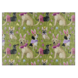 Puppy Easter Collection Cutting Board