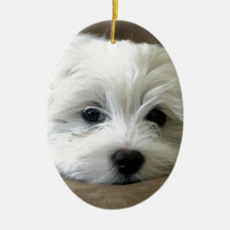 Puppy Eyes Ceramic Tree Decoration