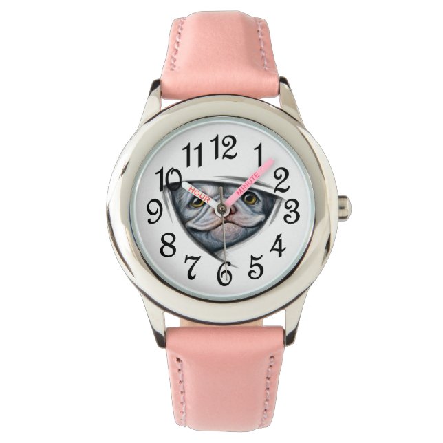 Puppy French Bulldog Girls  Watch (Front)