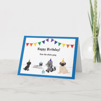 Puppy Gang Birthday Card