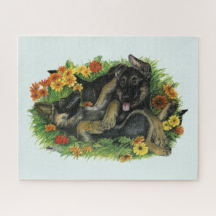 Puppy Garden Jigsaw Puzzle