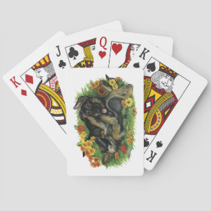 Puppy Garden Playing Cards