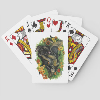 Puppy Garden Playing Cards