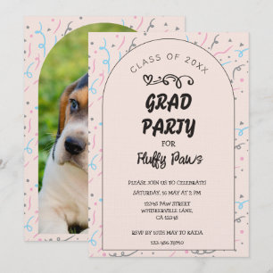 Puppy Graduation Announcement and Invitation Card