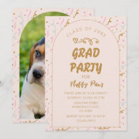 Puppy Graduation Announcement and Invitation Card