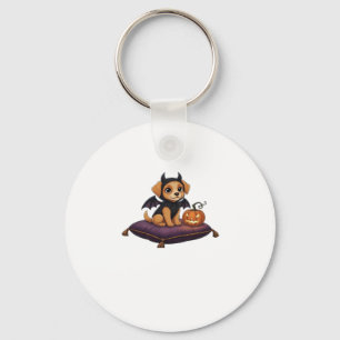 Puppy Halloween Classic T-Shirt Key Ring