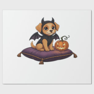 Puppy Halloween Classic T-Shirt Wrapping Paper