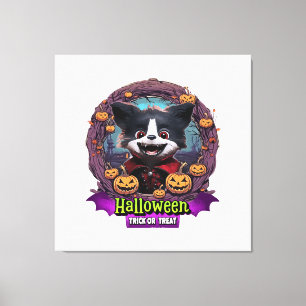 Puppy Halloween Costume Canvas Print