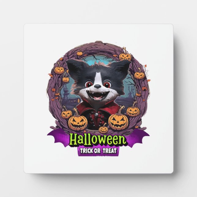Puppy Halloween Costume Plaque (Front)