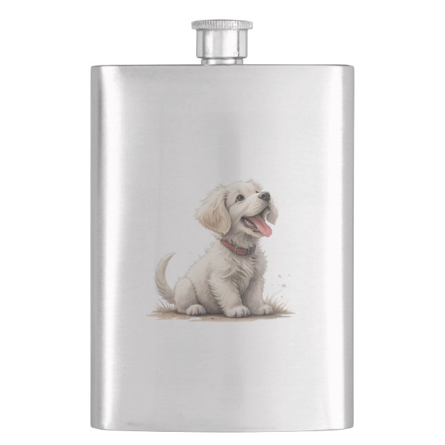puppy hip flask (Front)
