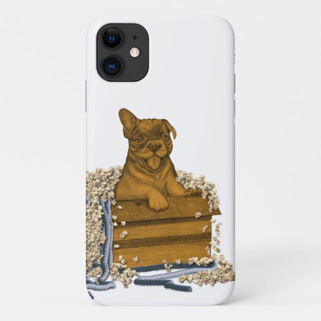 Puppy in a Box Case-Mate iPhone Case (Back)
