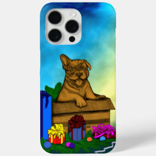 Puppy in A Box , Merry Xmas iPhone 15 Pro Max Case
