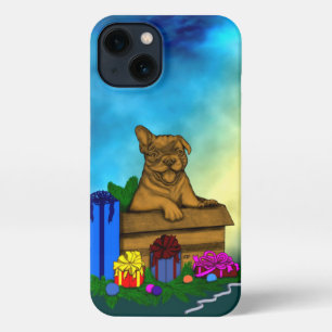 Puppy in A Box , Merry Xmas iPhone 13 Case