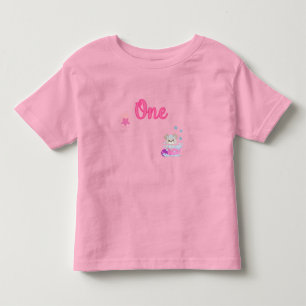 Puppy in Bath One Year Old Girl Birthday Toddler T T-Shirt