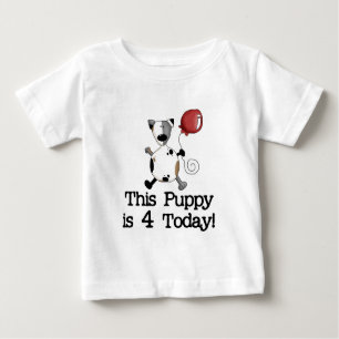 Puppy is 4 Birthday Tshirts and Gifts