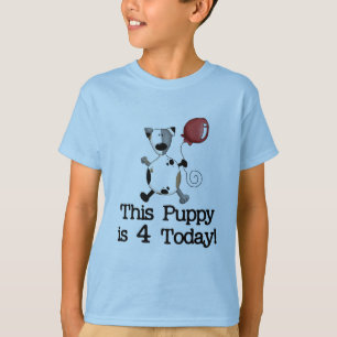 Puppy is 4 Birthday Tshirts and Gifts