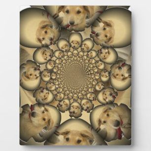 Puppy Kaleidoscope Art Print Plaque