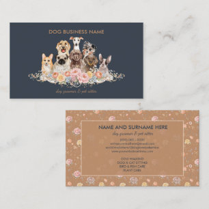 Puppy Kindergarten New Dog Coach Business Card