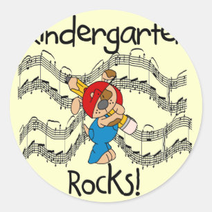 Puppy Kindergarten Rocks Tshirts and Gifts Classic Round Sticker
