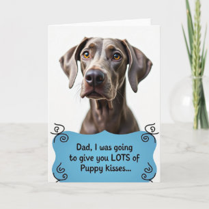 Puppy Kisses Fathers Day Card