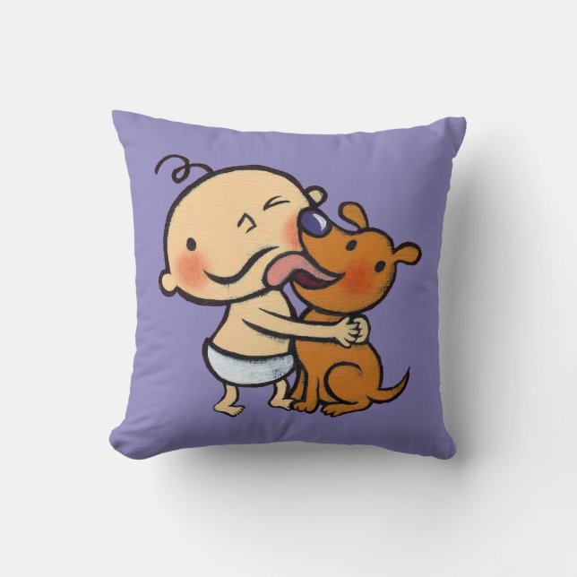 Puppy Kisses for the Baby Cushion (Front)