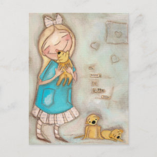 Puppy Kisses - Postcard