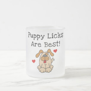 Puppy Licks Are Best Tshirts and Gifts Frosted Glass Coffee Mug
