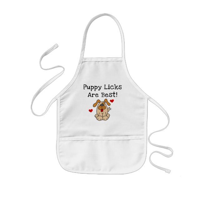 Puppy Licks Are Best Tshirts and Gifts Kids Apron (Front)