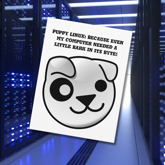 puppy linux log bark in its byte postcard (Creator Uploaded)