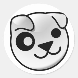 Puppy logo stickers