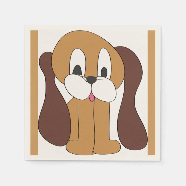 PUPPY LONG EARS NAPKIN (Front)
