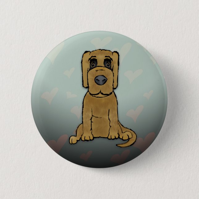 Puppy Love 6 Cm Round Badge (Front)