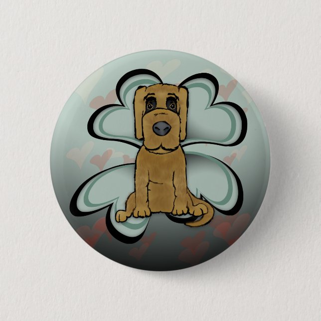 Puppy Love 6 Cm Round Badge (Front)