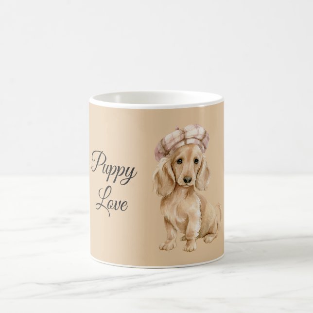 Puppy Love Beret Coffee Mug (Center)