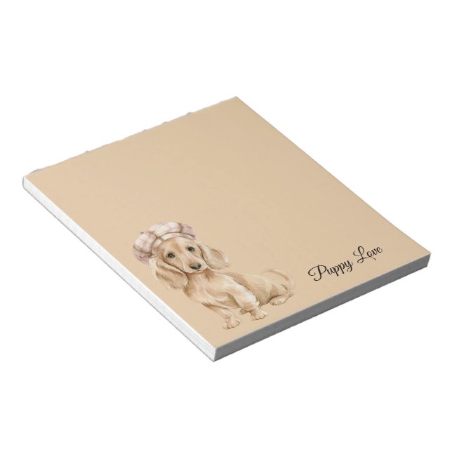 Puppy Love Beret Notepad (Angled)