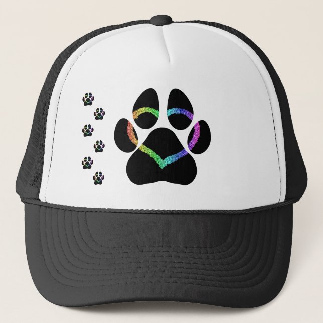 PUPPY LOVE Black Trucker Hat (Front)