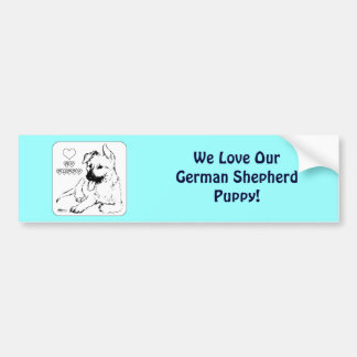 Puppy Love Bumper Sticker