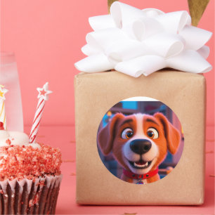 PuppY Love Classic Round Sticker