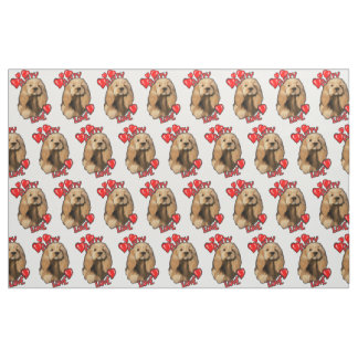 Puppy Love Cocker Spaniel Fabric