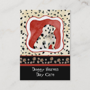 "Puppy Love," Dalmatian Puppy Art by Audrey Jeanne Business Card