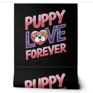 Puppy Love Forever Dog Wallpaper