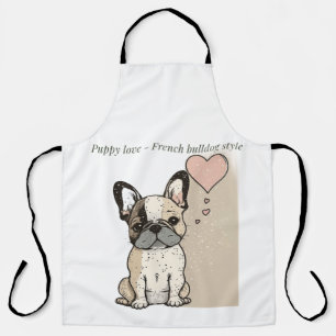 Puppy love - French bulldog style  Apron