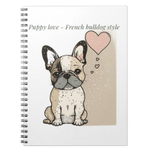 Puppy love - French bulldog style Notebook