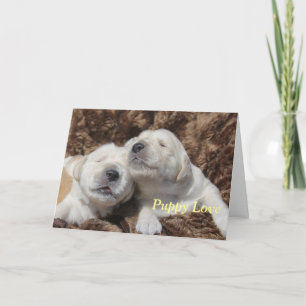 Puppy Love Greeting Card by Focus for a Cause