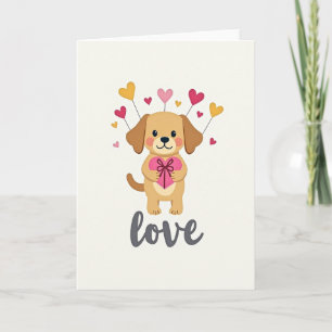 Puppy Love Heartfelt Card