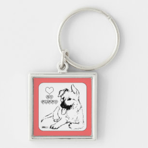 Puppy Love Key Ring
