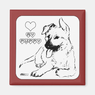 Puppy Love Magnet