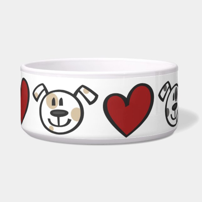 Puppy Love Pet Feed Bowl (Front)